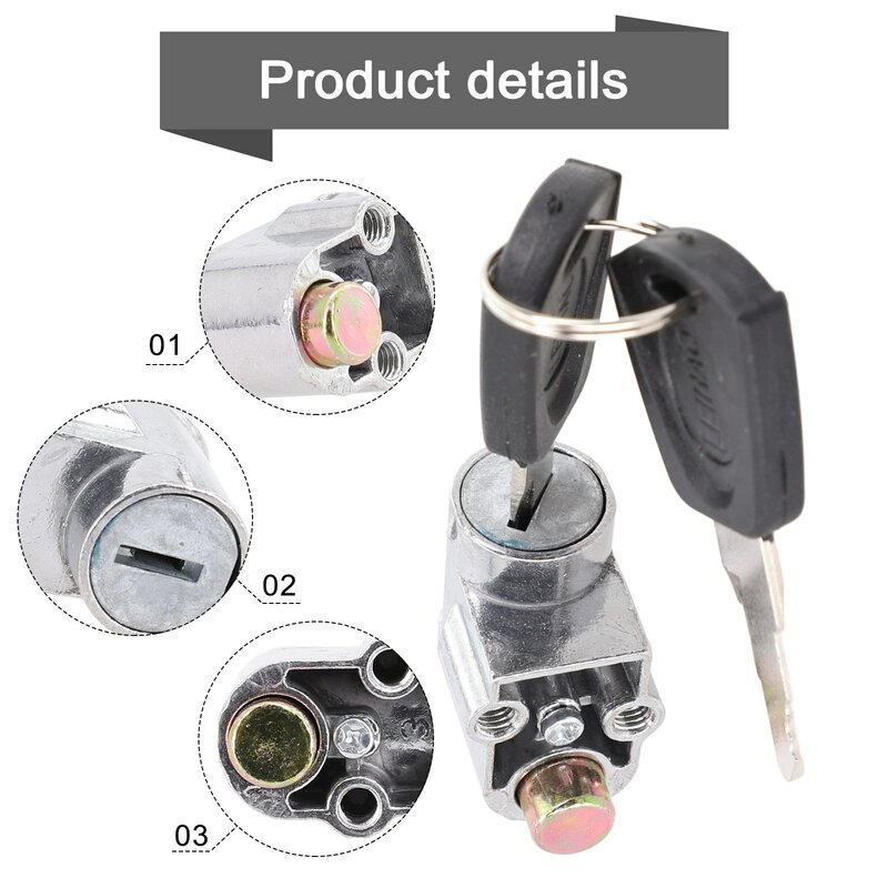 High Quality Brand New Durable Front Safety Lock Kit 70g Accessories Metal For Motorcycle Electric EBike Scooter