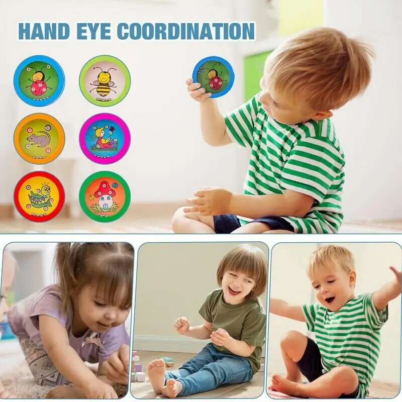 Mainan tangan permainan keseimbangan portabel, permainan latihan untuk konsentrasi fokus, bola gulir halus, koordinasi mata dan tangan