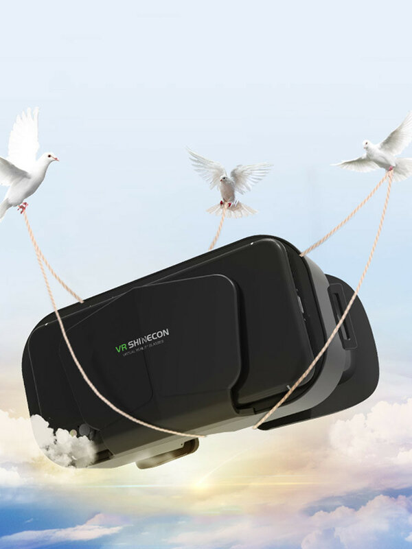 سماعة الواقع الافتراضي ، سماعة رأس VR متوافقة مع أندرويد ، نظارات واقية لينة ضد الأزرق HD
