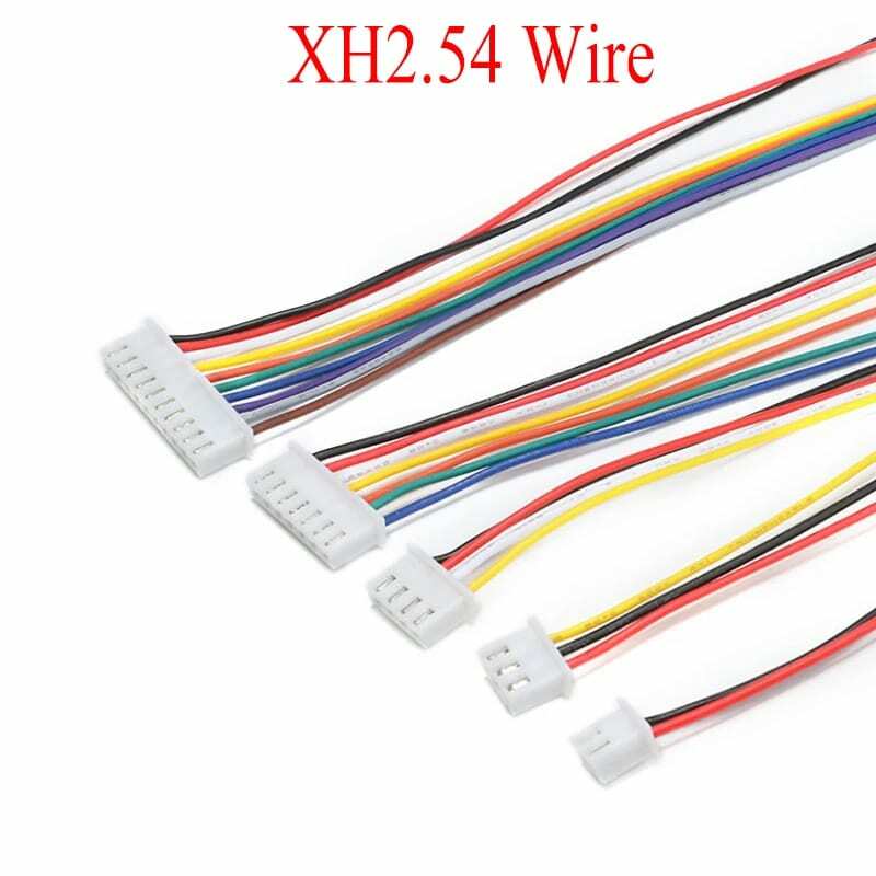 5 sztuk XH2.54 200MM długość 1S/2S/3S/4S/5S/6S/7S/8S/9S bilans drutu rozszerzenie naładowany kabel zasilający przewód dla RC bateria Lipo ładowarka