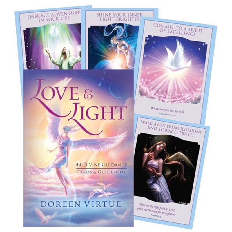 44pcs Love Light Divine guide Oracle Card gioco da tavolo Oracle Card