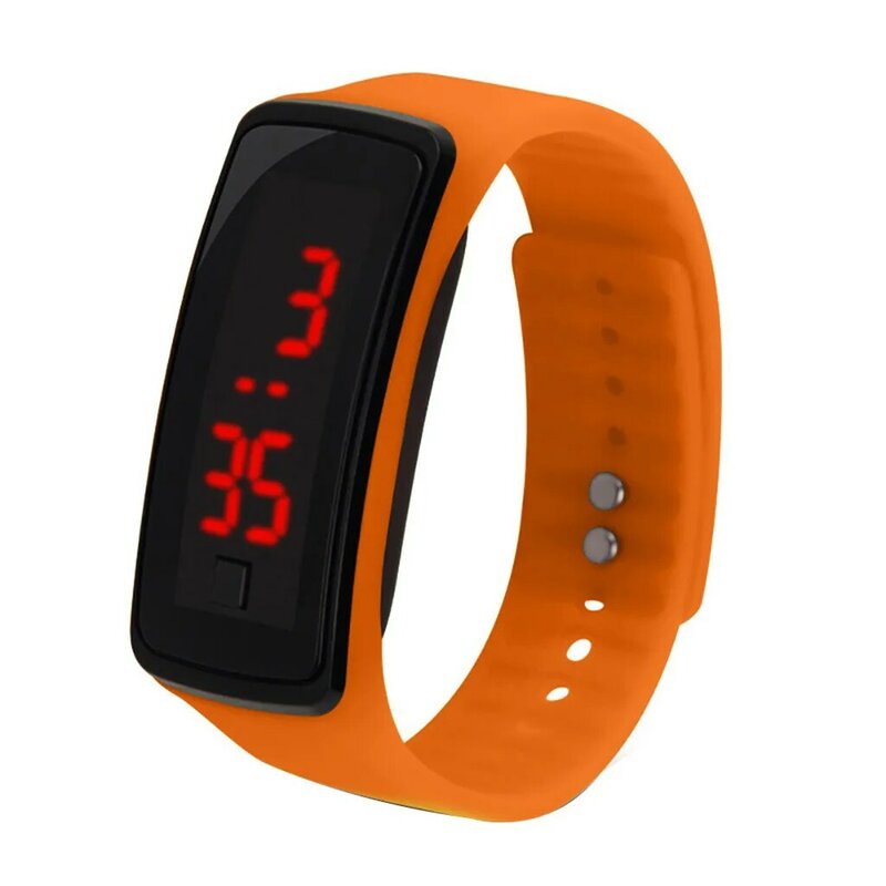 Relógio esportivo eletrônico led digital assista jelly ultra-fino led assista tela quadrada relógio de fitness para masculino feminino relogio masculino