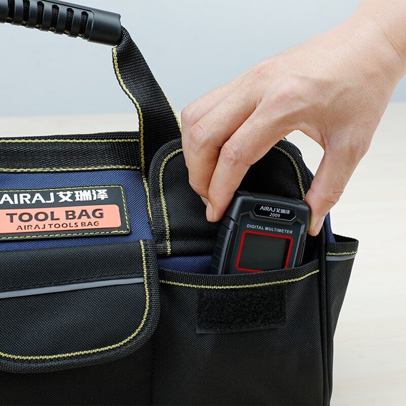 Airaj多機能ツールバッグ1680dオックスフォード布電気技師バッグ防水耐摩耗性高容量収納バッグ