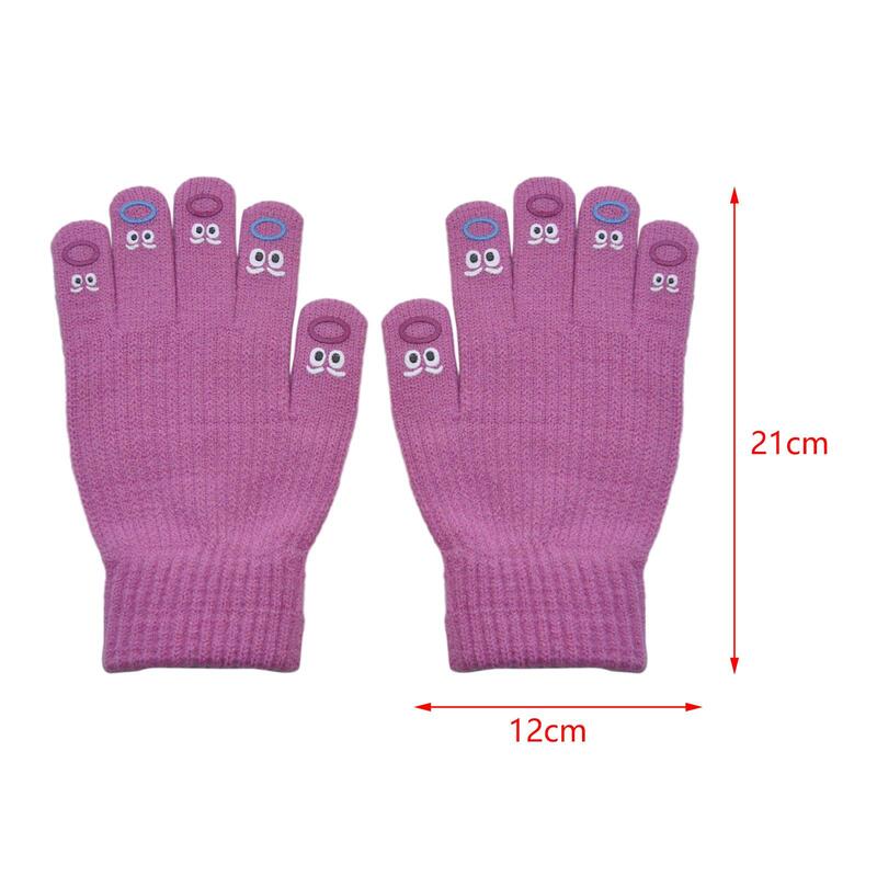 Winter Warm Knit Gloves for Adults Women Men Touchscreen Gloves Casual Thermal Gloves for Driving Outdoor Cold Weather Climbing