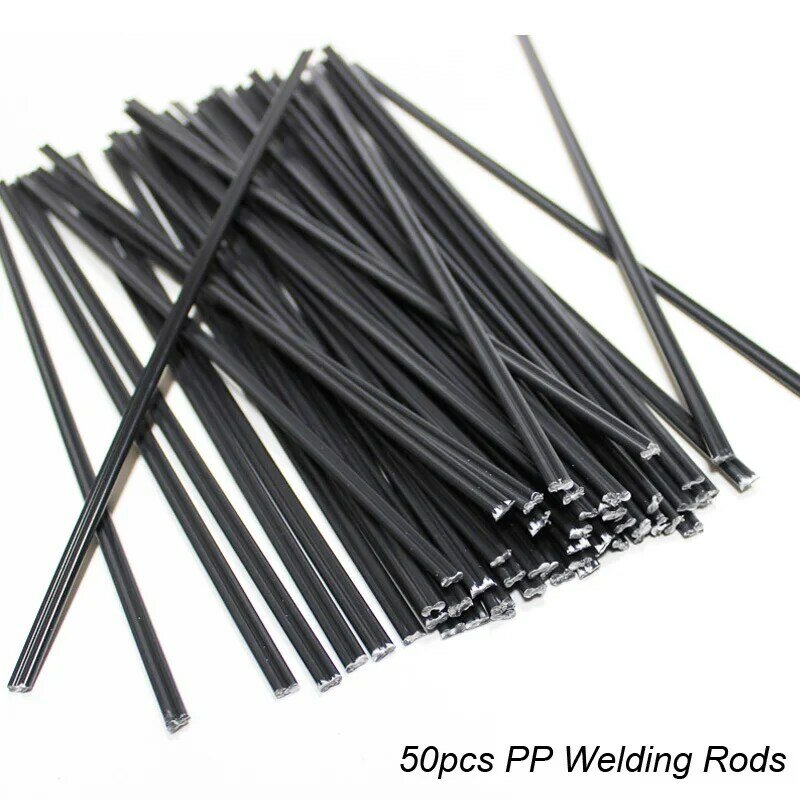 PP Welding Rods para reparação de carros, eletrodos de plástico, kit de soldador, ferramentas de ar quente, 25cm, 50pcs