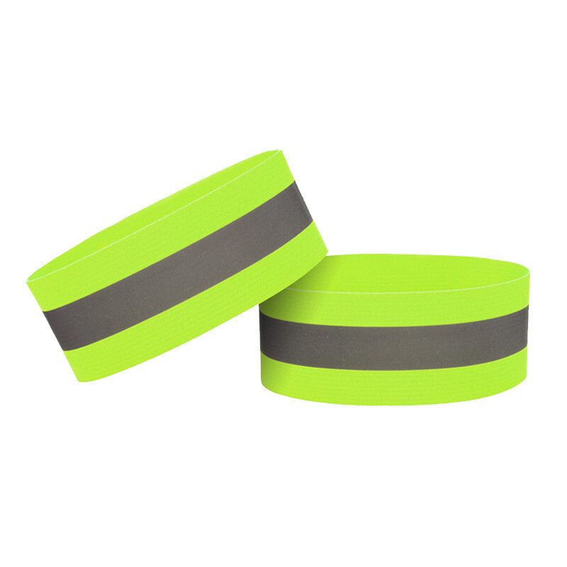 2pcs Reflective Bands Elasticated Armband Wristband Ankle Leg Strap Safety Reflector Tape Sleeve Straps for Night Sports Working