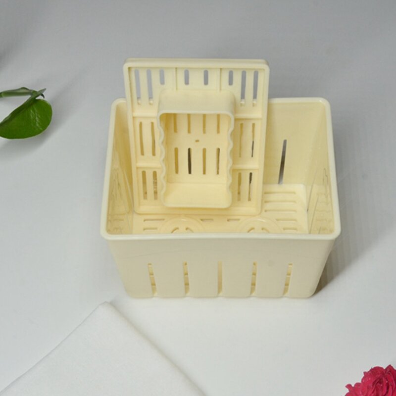 Molde de prensa de Tofu de grado alimenticio, Kit de moldes de prensa de Tofu hechos en casa, herramienta de cocina, duradero, PP, 2 piezas
