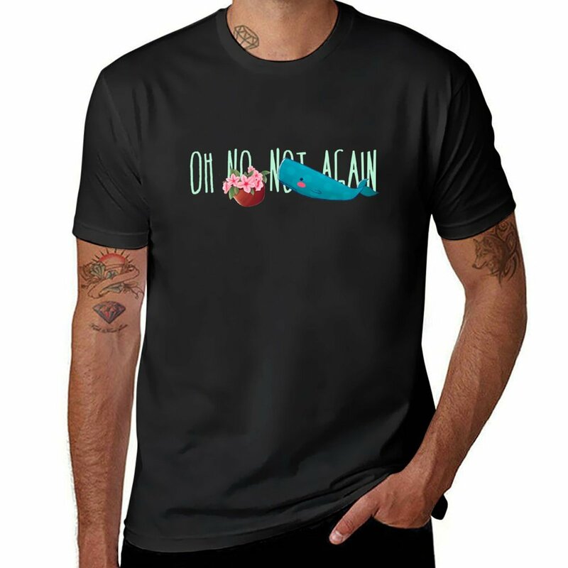 T-shirt graphique pour homme, vêtement de style hip hop, vintage et sublime, Oh no not again