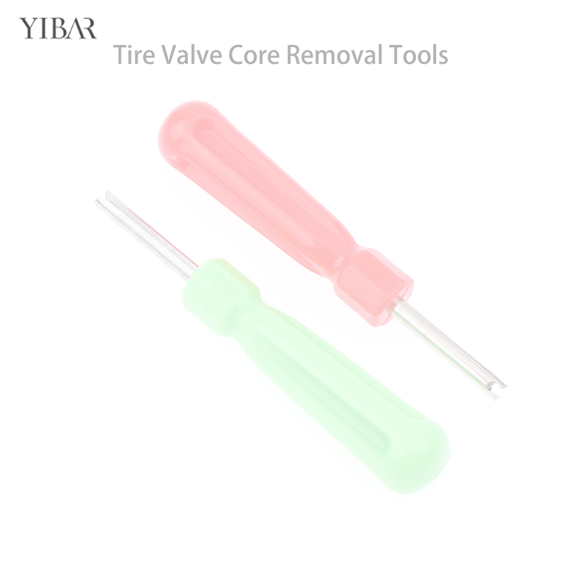 Tire Valve Core Removal Tools Wrench Plastic Handle Iron Plated Wrench Core Tire Repair Hand Tool For Car Bike Bicycle Motorcycl