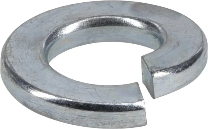 SD00-Hillman Split Lock Washer, 1/4", Zinc Plated, Silver, Steel, Pack of 25