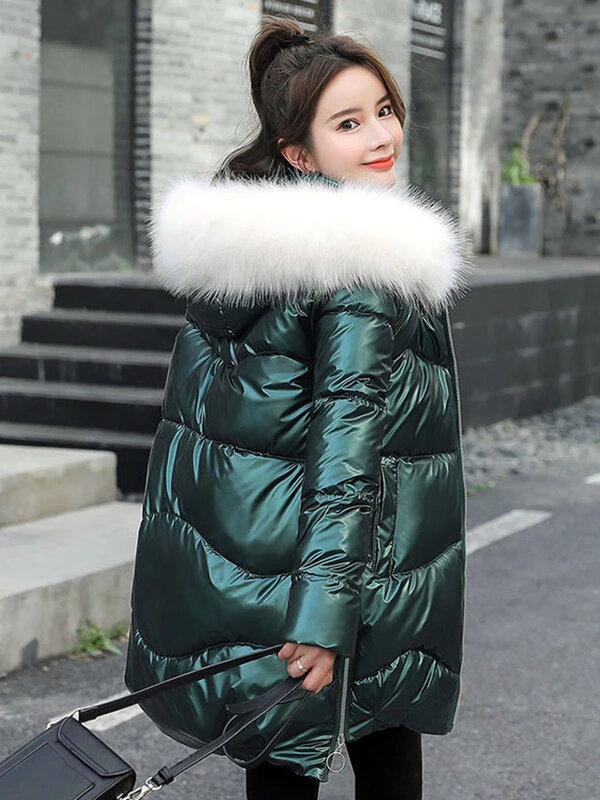 Parka 2023 jesienno-zimowa kurtka damska odzież Vintage ciepły płaszcz damski puchowa kurtka bawełniana ciepłe grube długie parki