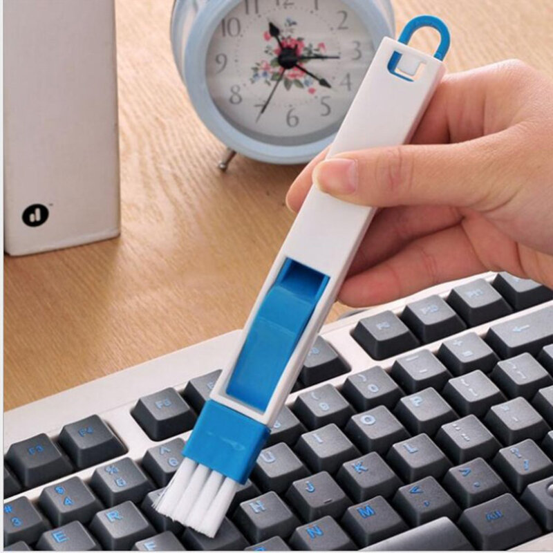 1pc New Multipurpose School Office Desk Set Computer Keyboard Cleaning Brush Cleaner 2 In 1 Stationery Tool Office Supplies