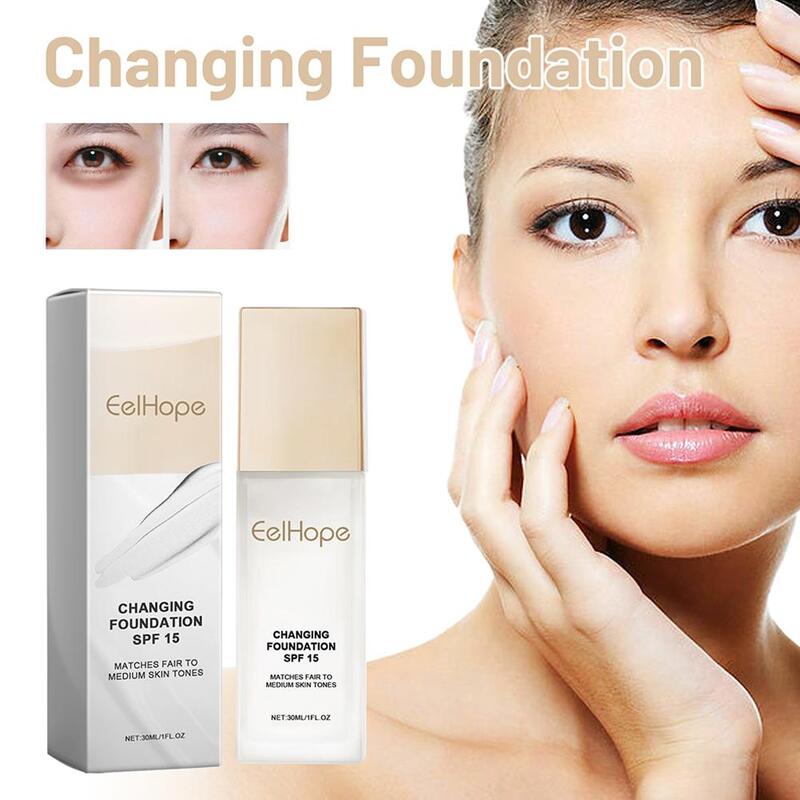 30ml Liquid Foundation Repair Nourishing Concealer Blemishes Moisturizing Brightening Facial Makeup Full Coverage H4D5