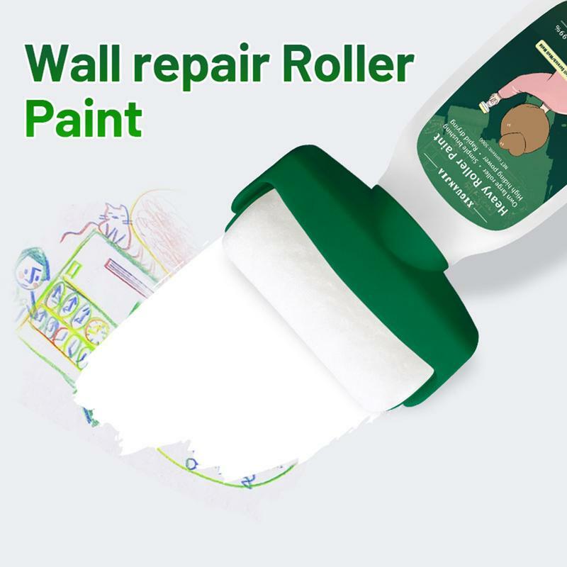 Rodillo de pintura para reparación de pared, herramienta antibacterial para reparación de base de agua, resistente al agua, de látex, para renovación rápida