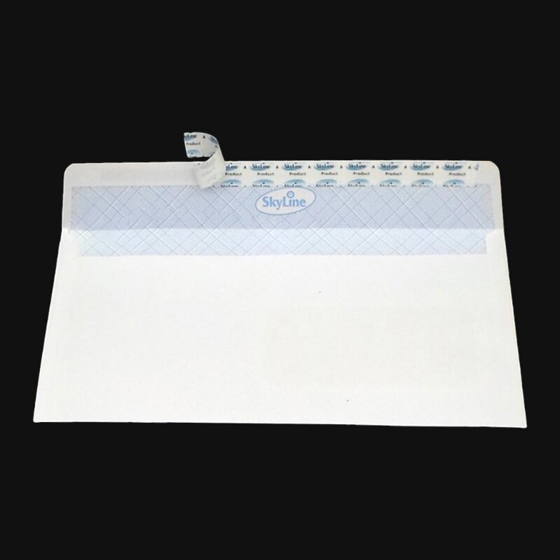 50 sobres seguridad con ventana, sello confidencial, sobre Skyline para carta postal