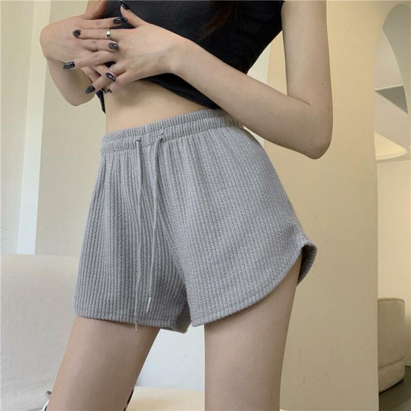 Waist Tie Design Shorts Comfortable Women's Summer Shorts with Drawstring Waist for Beach Sports Jogging Soft Breathable A-line