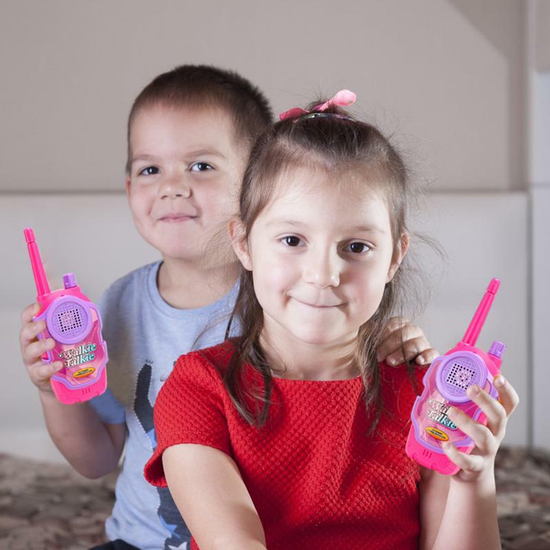 Handheld Walky Talky für Kinder 2 Stück Hand funkgerät Kinderspiel zeug Radio Jungen & Mädchen Spielzeug Alter 3-12 für Indoor Outdoor Wandern