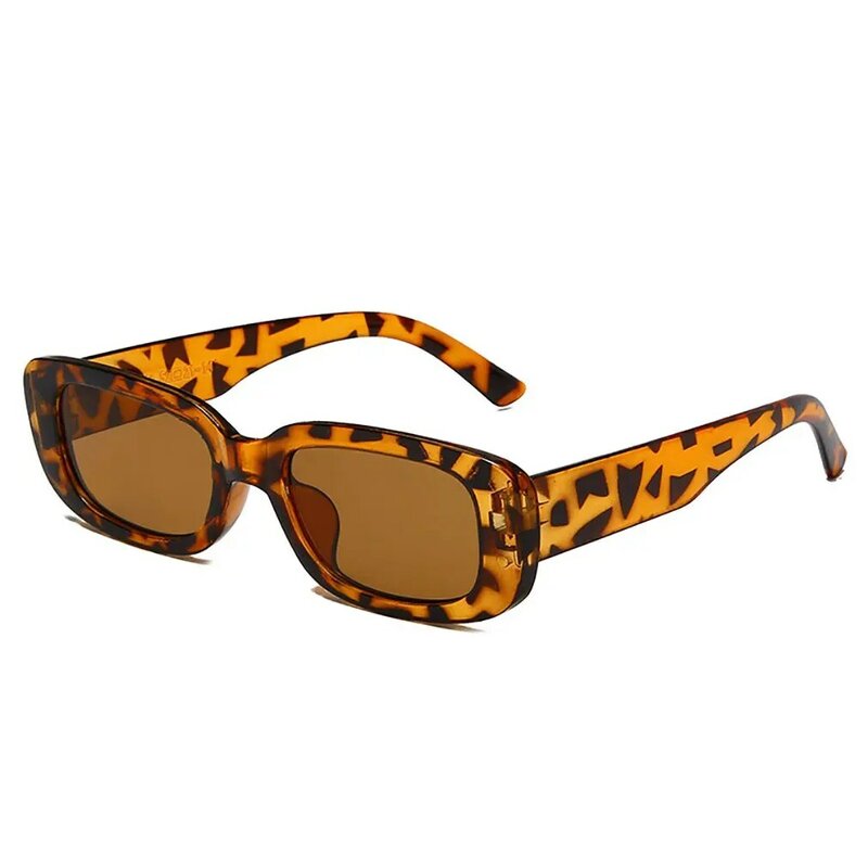 Солнцезащитные очки квадратной формы, роскошные брендовые дизайнерские маленькие винтажные солнечные очки прямоугольной формы для путешествий, 1 пара