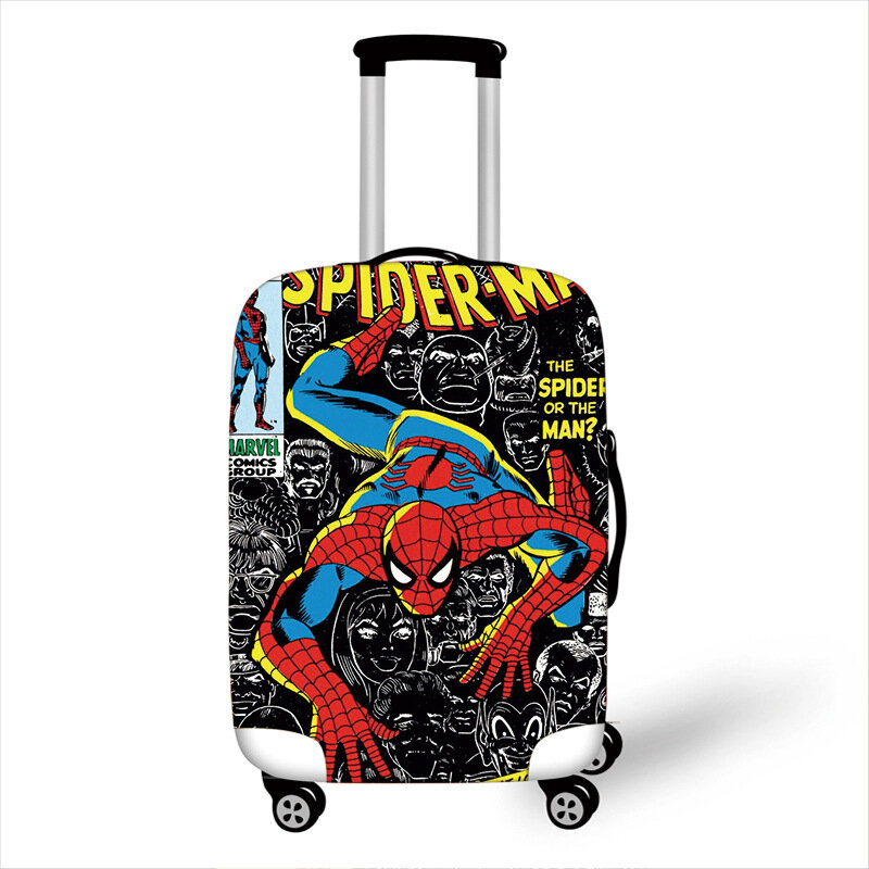 เคสป้องกันกระเป๋าเดินทาง Marvel Spiderman เคสรถเข็นยืดหยุ่นหนา18-32นิ้วแฟชั่นอุปกรณ์เสริมผ้าคลุมฝุ่นกระเป๋าเดินทาง