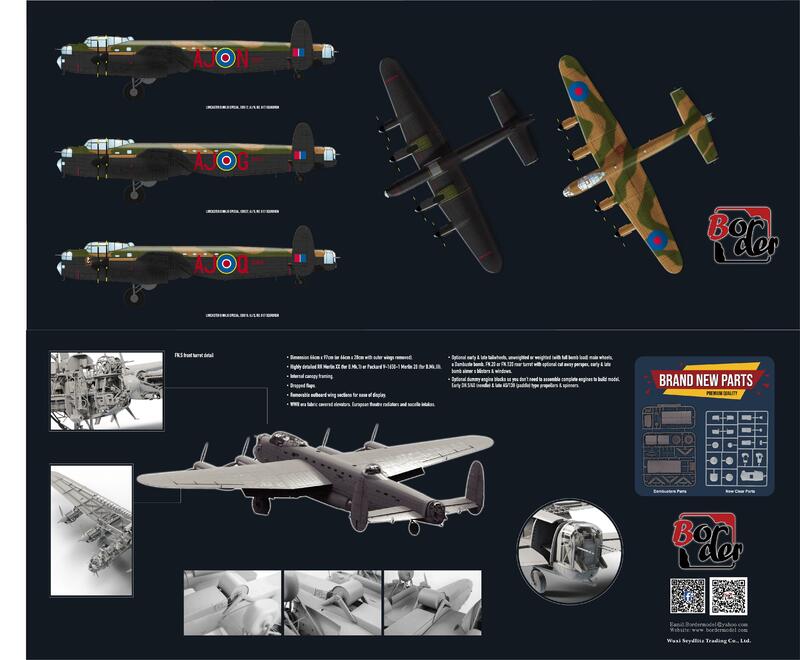 1/32ขอบ BF-011 avro Lancaster b.mk.iii "dambusters" W/การตกแต่งภายในแบบเต็ม