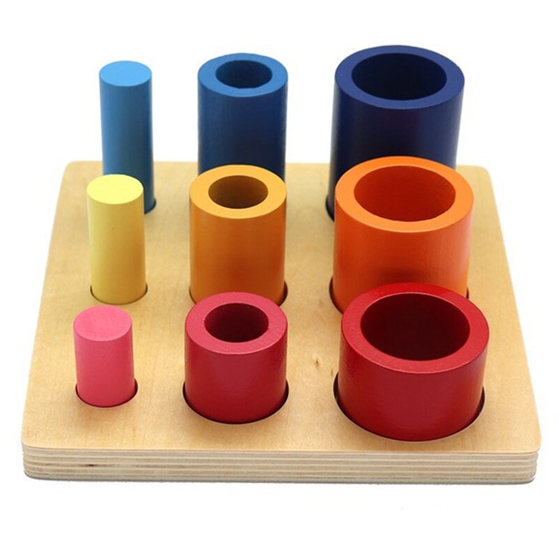 子供のためのモンテッソーリ教育ブロック,虹色の形をしたおもちゃ