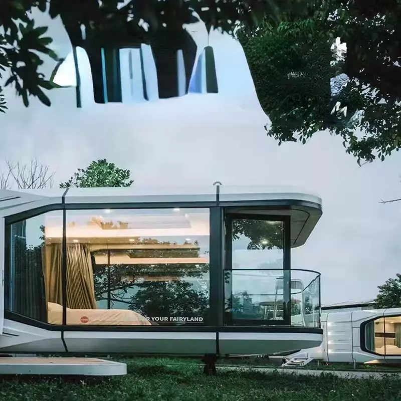 Maßge schneiderte High-End-mobile Gast familie Villa Wachposten Container Touristen attraktion Design maßge schneiderte Wohnhäuser