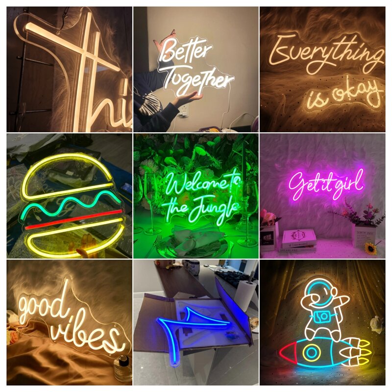 Besser zusammen Leucht reklame Licht benutzer definierte Atmosphäre führte Licht für Schlafzimmer Hochzeit Wand dekoration Kunst Geschenk