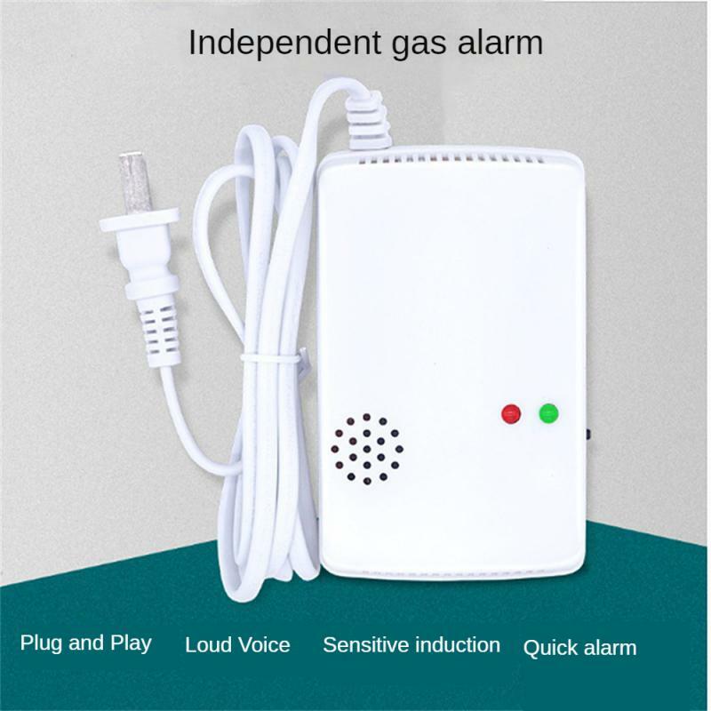 Methaan Explosief Gas Alarm Eu Stekker Aardgas Detector Gas Lek Alarm Voor Thuis Keuken Camper Aanhangwagen Rv Monitor Brandbaar E