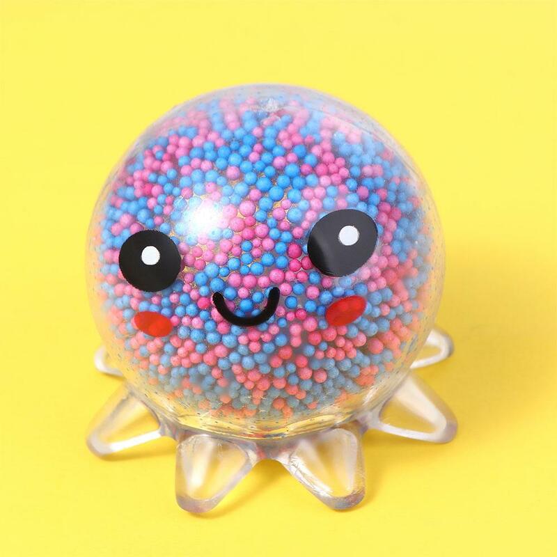 Interactive Gift For Kids Gift Stress Relief Toy Christmas Present Squeeze Toy Squid Vent Ball Octopus Ball Glowing Octopus Toy