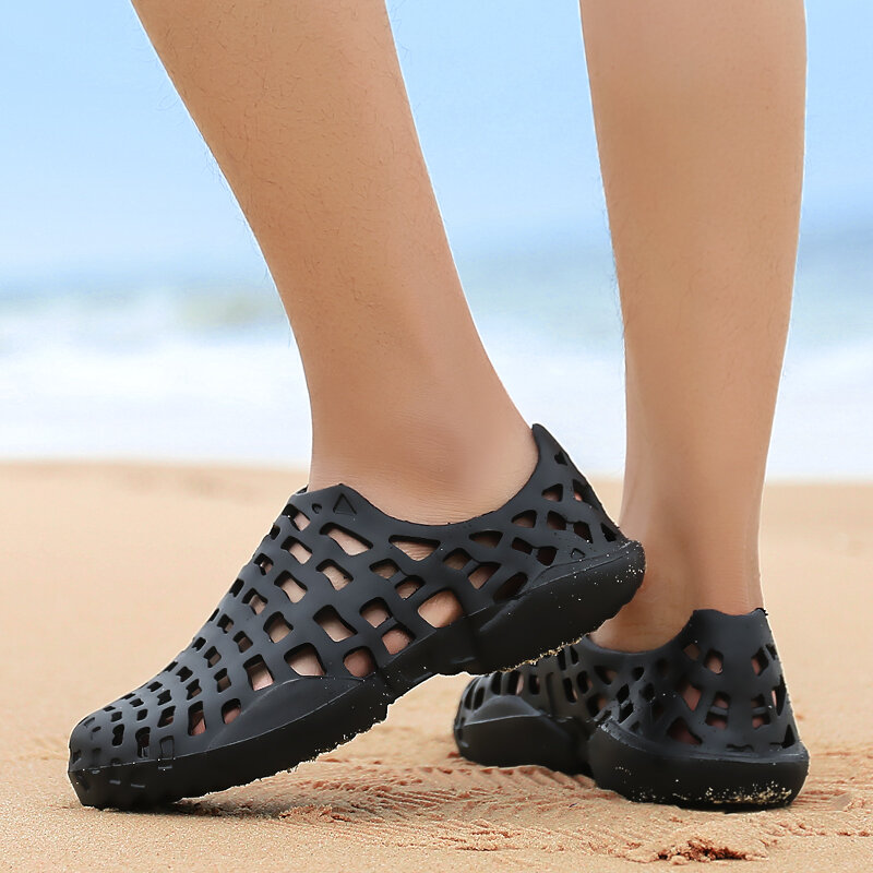 36-45 # tamanho grande unissex casal verão sandálias ao ar livre praia aqua sapatos casuais chinelos weman sapatos de jardim masculino sapatos de vadear