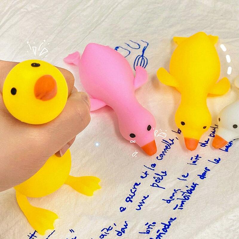 Cute Cartoon Duck Stress Relief Squeeze Toys Reliever Squish Toy Animal Antystresowy Dla Dzieci Dorośli Prezenty Fidget Toys N4M9