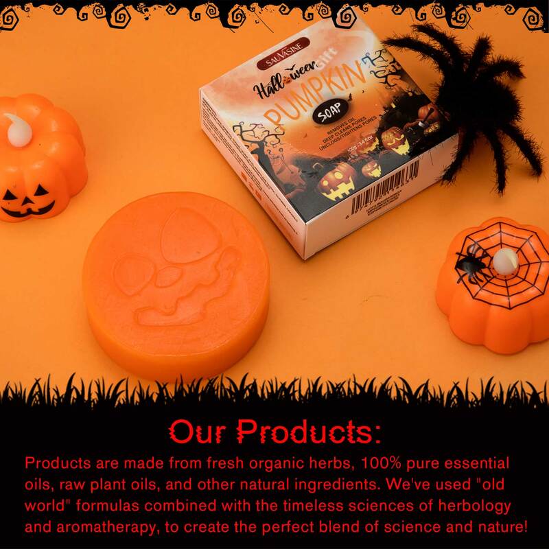 Halloween Pumpkin Essence sapone per le mani regalo di Halloween Citrulline acido cogico sbiancante schiarente per la pelle rimuovi brufoli macchia scura
