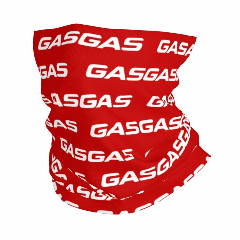 Gasgas LOGO Plaid Bandana Neck Gaiter Printed Balaclavas Wrap Scarf Warm Headwear Hiking Unisex Adult All Season
