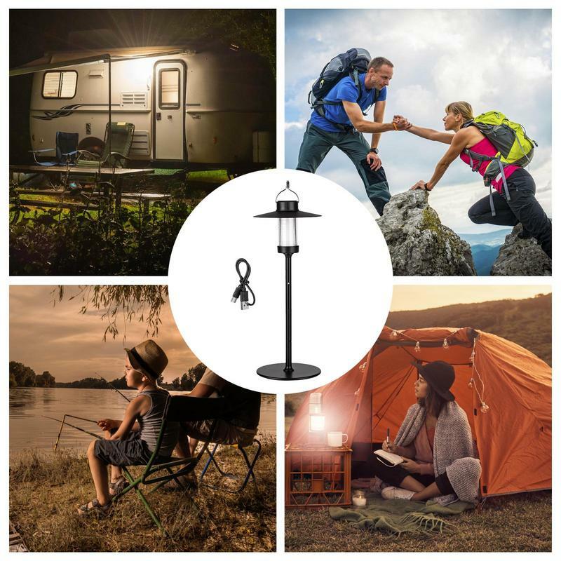 Linternas para cortes de energía, luz LED para acampar con imán, impermeable, recargable por USB, conveniente para barbacoa al aire libre y Camping