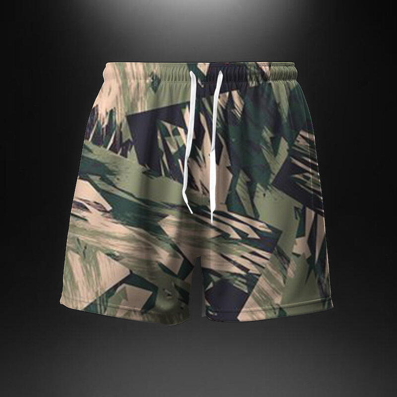 Summer New Men's Women's Summer Baggy plus size shorts Fitness training Fast Dry jogging Casual sports mesh camo shorts