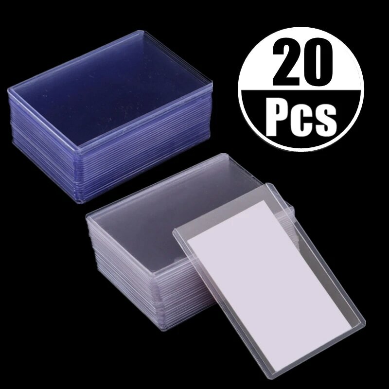 35PT 아이돌 사진 게임 카드 슬리브 탑로더, DIY 스타 폴라로이드 카드 프로텍터, 야구 축구 게임 카드 클리어 HD PVC 슬롯
