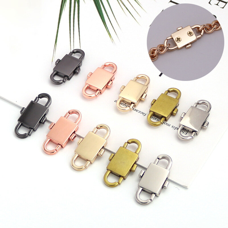Clip de hebilla de Metal ajustable para bolso de mujer, cadena de cambio de longitud, gancho, cadena acortada, accesorios de bolso