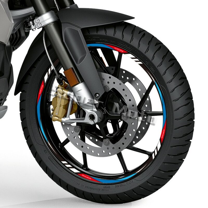 13 "14" 15 "16" 17 "18" inch Reflective Motorcycle Rim Sticker Wheel Hub Stripe Tire Decal Tape For Kawasaki Suzuki Honda YAMAHA