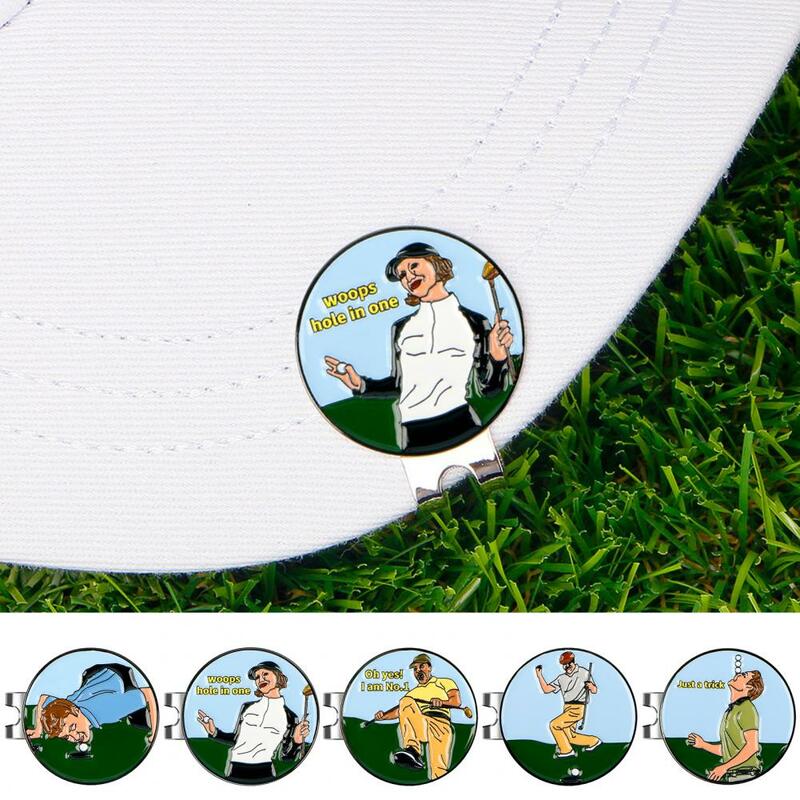 Golfball Position Markierung kompakte Größe Golf Marker Werkzeug Golfball Position Marker mit Hutclip