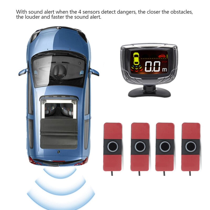 سيارة عكس محول LCD السائل كريستال الجرس ، اكسسوارات السيارات ، لوازم أجزاء ، العالمي
