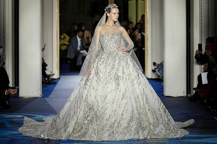 Nowy luksusowy produkt suknia ślubna długi z koralikami z Zuhair z pełną ręką pociąg فستان حفلات الزفاف vestidos de novia فساتين طويلة