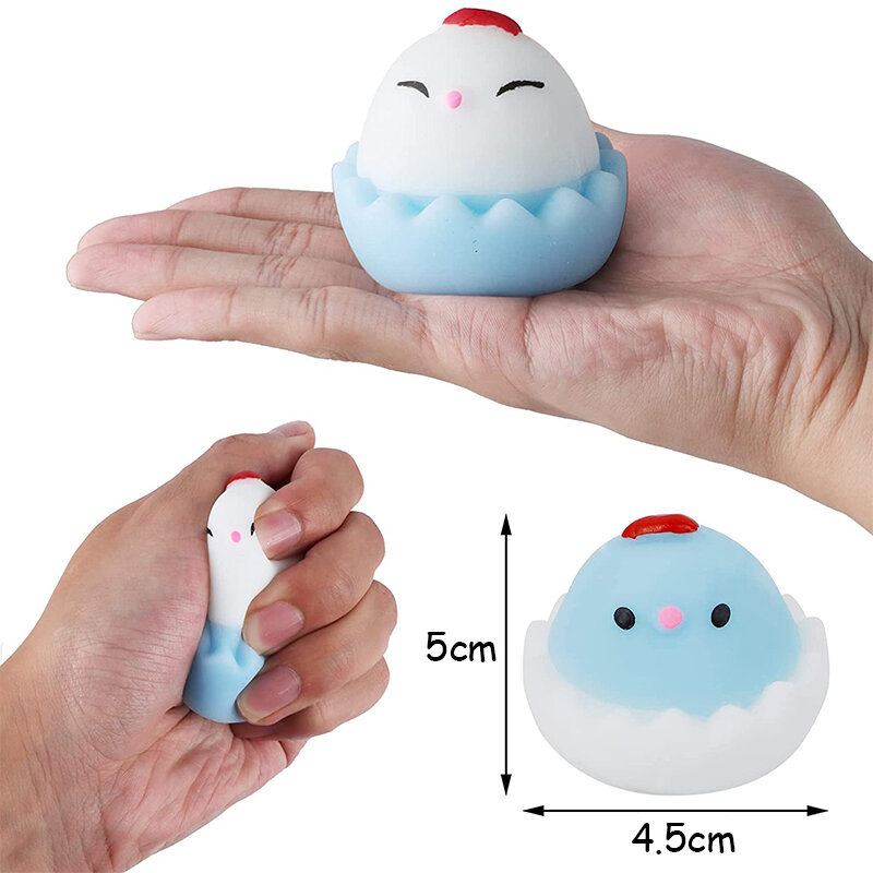 1Pc Easter Chick ความเครียด Relief ของเล่นการ์ตูน Mochi ของเล่นเด็กไข่ Decompression ของเล่น Pet Bubble Squeeze ของเล่น Kado Ulang Tahun