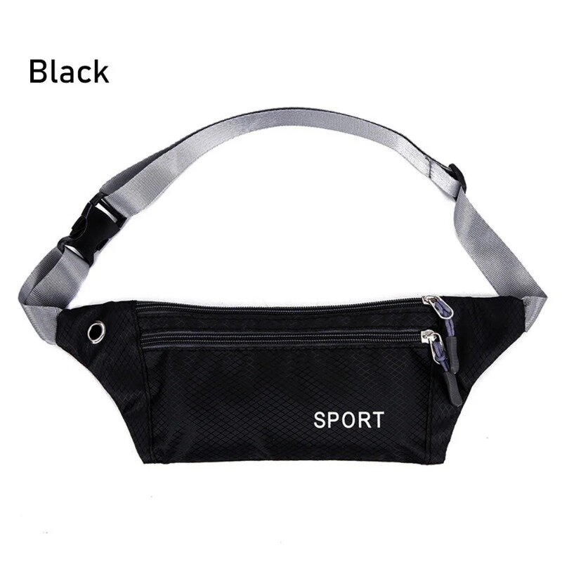 1pc Professional Running Zip Bag Waterproof Sports Chest Shoulder Bags Belt Bum Pouch Unisex Waistbag Hiking Outdoor Accessories