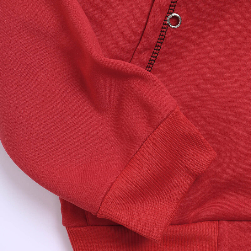 남성용 슬림 핏 후드 지퍼 재킷, 단색 두껍고 따뜻한 후드 코트, 남성 의류 상의, 스트리트웨어