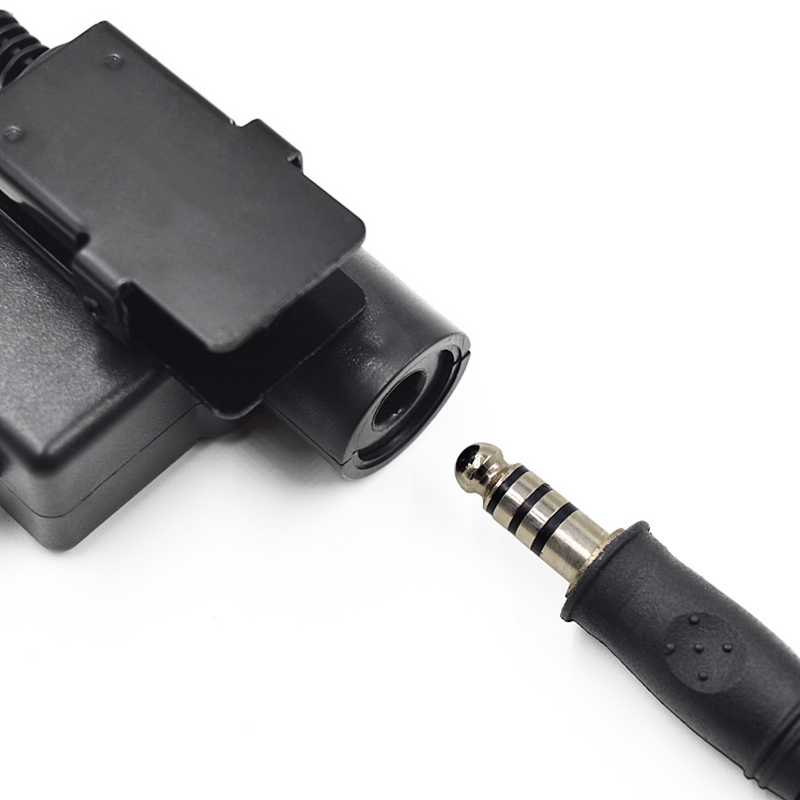 NEW Tactical U94 PTT Cable Plug Headset Adapter for Kenwood Baofeng UV-5R UV-5RE Plus BF-888S UV-6R H777 Walkie Talkie Ham Radio