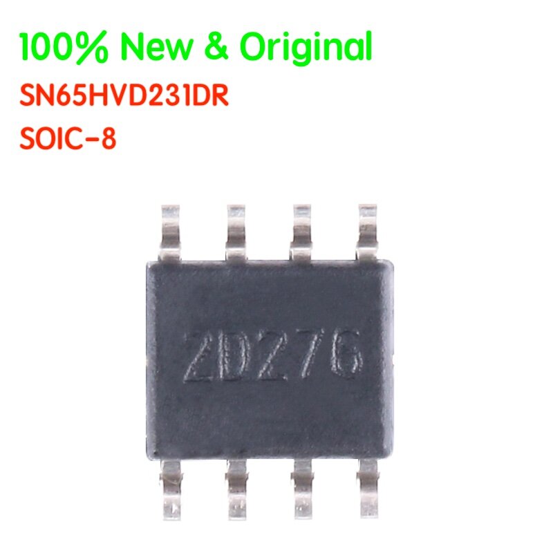 SOIC-8 수면 모드 CAN 송수신기 칩 100%, SN65 SN65HVD SN65HVD231D SN65HVD231DR, 3.3V, 신제품 및 정품