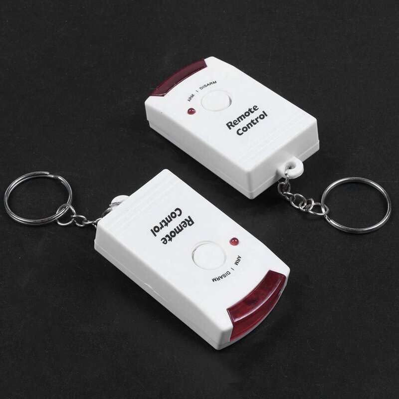 2X Home Security Alarm System Wireless Detector +4X Remote Controllers Pir Infrared Motion Sensor Wireless Alarm Monitor