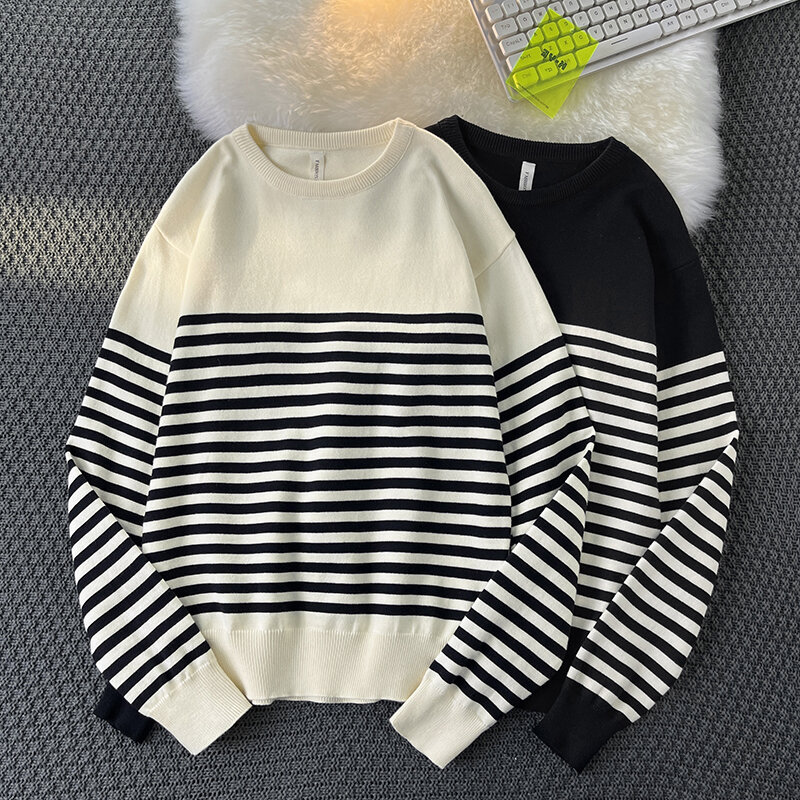 メンズニットセーター,高品質のファッションブランドセーター,ラウンドネック,秋冬カジュアルニットセーター,a86,2023