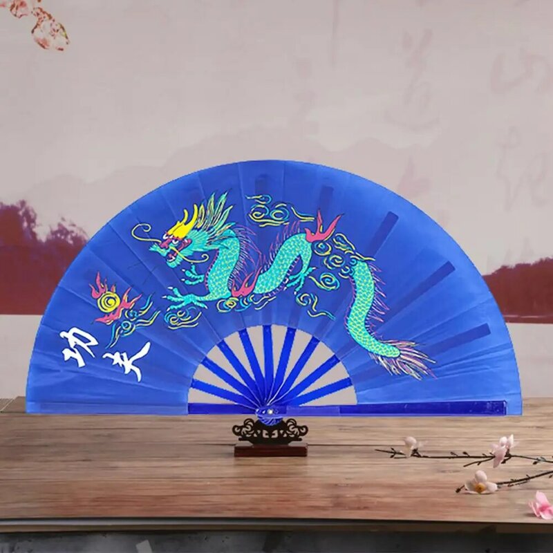 Gladde Randen Fan Elegante Chinese Stijl Opvouwbare Ventilator Duurzaam Voortreffelijk Patroon Voor Tai Chi Klassieke Dans Huisdecoratie Chinees