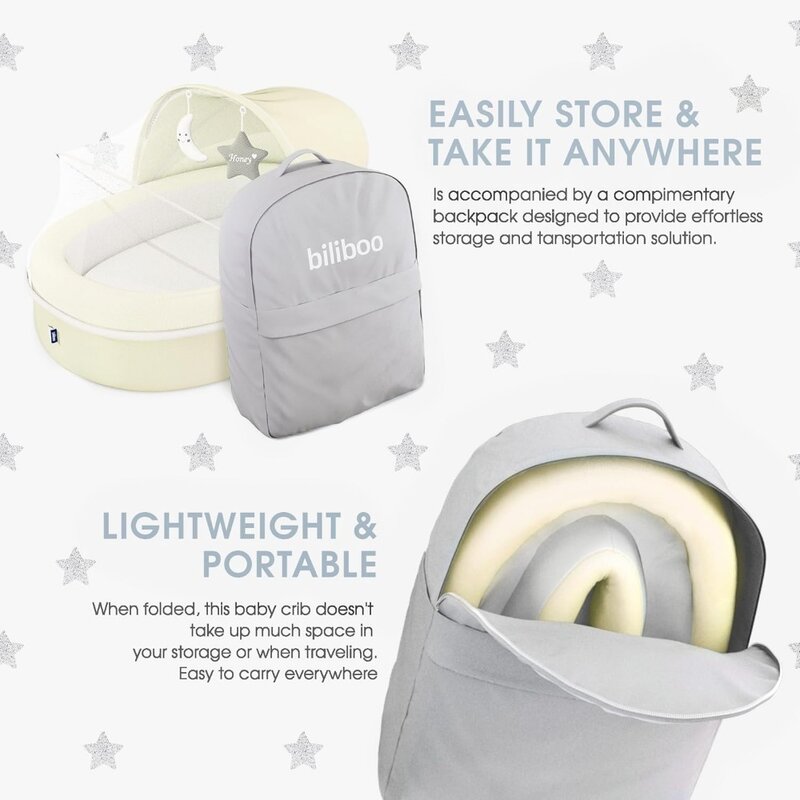 Leżak dziecięcy Premium dla noworodka, niemowlęcia i malucha - Leżak dziecięcy Nest